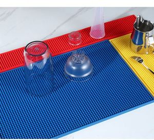 Tapis de bar en PVC souple avec logo personnalisé, tapis anti-dérapant en caoutchouc silicone pour bars et restaurants, accessoire promotionnel imperméable pour boissons - Product Image 5