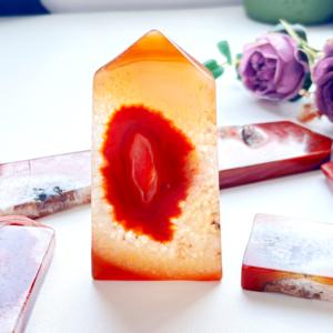 Piedra de Cristal de Carnelian Natural Pulida de Estilo Bohemio de Alta Calidad al por Mayor para Decoración del Hogar y Regalos Navideños - Product Image 3