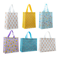 Sac à provisions en tissu RPET réutilisable recyclé avec emballage de transport d'épicerie en RPET écologique au design tendance et sur mesure avec logo