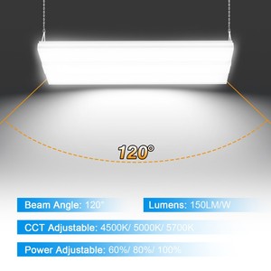 <b>LED</b> LINEAR HIGH BAY 400W/320W/240W CCT TUNABLE 4.5/5/5.7K 100-277VAC for Workshop Stadium Garage <b>Lighting</b> - Product Image 4