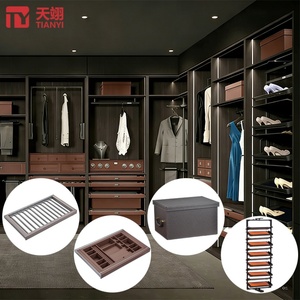 TIANYI Luxury Walk-in Closet Organizer Pull Out Shoe Rack Trouser Rack Jewelry Divider <b>Storage</b> <b>Box</b> <b>Storage</b> Tray - Product Image 1