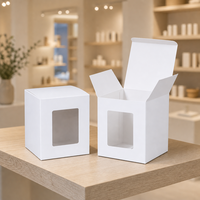 Boîte cadeau pliable écologique avec logo personnalisé, fenêtre de présentation, fermeture magnétique, emballage en carton recyclable, boîte à chaussures