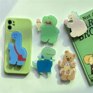 Custom Mobile Holders Poppings Socket Anime Logo Printing Phone Stand Plastic Acrylic Phone Girps