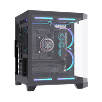 ALSEYE High Quality Computer Case Ocean-3-B Black Color PC Case With Glass Window