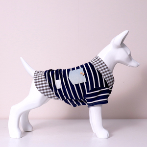 Wholesale Pet <b>T</b>-<b>shirt</b> Clothing <b>With</b> Solid Color Cute Dog Cat Puppy Pet Clothes for Dogs - Product Image 2