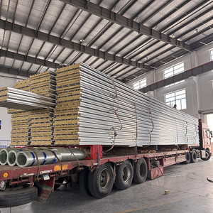 Tùy chỉnh cấu trúc cách điện Bảng điều khiển không thấm nước chống cháy siding bên ngoài kim loại thép lợp tường đá len Sandwich Panel - Product Image 6