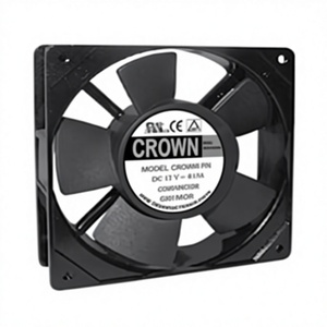 พัดลมแกน Crown 4028 S1 AC พร้อมลูกปืนและใบพัดพลาสติก รองรับ OEM/ODM ใช้ไฟ 48V/24V - Product Image 1