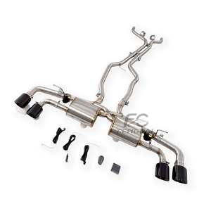 Tubos de Escape Catback de Alta Calidad en Acero Inoxidable SS304 con Válvula y Silenciador para Porsche Cayenne 958 3.0T V6 2011-2017 para Mejorar el Torque a Baja Velocidad - Product Image 2