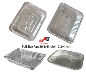 Grandes casseroles en <span class=keywords><strong>aluminium</strong></span> Pleine grandeur Feuille profonde jetables durables Grandes casseroles de <span class=keywords><strong>table</strong></span> à vapeur pour la cuisson et le service Plateaux de chauffe-plats pour les traiteurs - Product Image 2