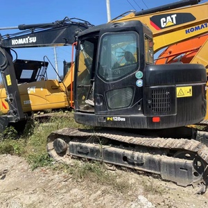 Excelente Retroexcavadora Komatsu 12 toneladas Excavadora Usada Pc128us en Buena Situación Komtaus Excavadoras Usadas Pc 128us 160 en Stock - Product Image 1
