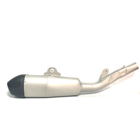 Silenziatore di Scarico Modificato per Moto Fuoristrada Kawasaki KX 250 e KXF 250, in Acciaio Inox