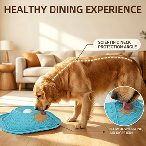 Tapis de léchage pour chien et bol à liquide Issili, best-seller, tapis antidérapant pour alimentation lente - Product Image 3