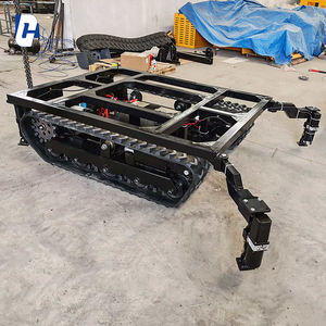 Telaio su gomma su ordinazione della pista, telaio d'acciaio della pista del veicolo, telaio della pista del macchinario di ingegneria con il motore - Product Image 4