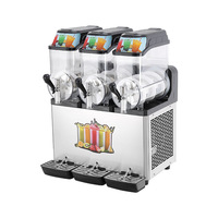 Machine à glace pilée intelligente et fiable, distributeur de smoothies en acier inoxydable robuste, efficace pour les services de restauration, les cafés et les magasins de desserts