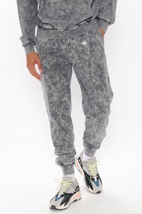 Hombres al por mayor personalizado más vendido ácido lavado con capucha chándal gris chándal hombres hombre chándal de talla grande - Product Image 2