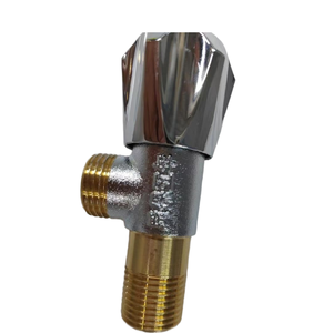 하이 퀄리티 황금 황동 각도 밸브 부엌 욕실 수동 배수 밸브 전통적인 디자인 플랜지 연결 DN8-DN32 - Product Image 2