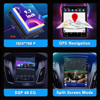 Écran vertical de style Tesla de 9,7 pouces, autoradio Android 2 Din pour Ford FIESTA 2009-2016 avec navigation GPS, Carplay, Auto FM AM BT
