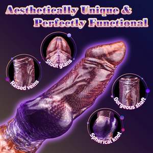 Jouet sexuel pour adulte en silicone en forme de monstre fantastique, nœud, tentacule épais et souple, ventouse anale, <span class=keywords><strong>grand</strong></span> cheval, dragon, extraterrestre géant, animal géant - Product Image 6