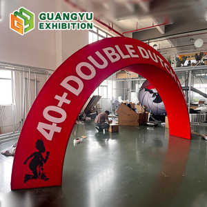 Arche de toile de fond personnalisée pour salon professionnel, arche circulaire 3D pour entrée d'événement, équipement publicitaire promotionnel - Product Image 2