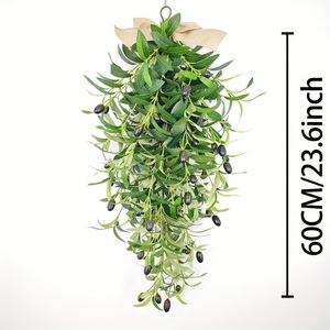 Guirlande de Noël moderne FEI TSWEI en eucalyptus, décoration suspendue pour porte avec baies, vente en gros du fabricant - Product Image 4