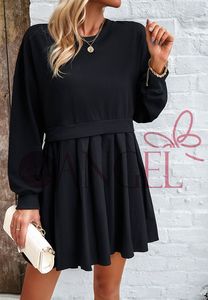 KISS ME ANGEL mode populaire à manches longues col rond couleur <span class=keywords><strong>patchwork</strong></span> femmes tenue décontractée - Product Image 5