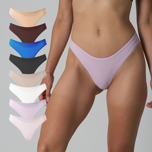 SK1213 Perizoma da Donna in 76% Nylon 24% Spandex, Tinta Unita, Sexy con Vita a V, Elastico, Traspirante e Delicato sulla Pelle - Product Image 1