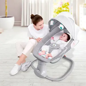 elektrisches Baby-Schaukelbett elektrischer Baby-Schaukelstuhl elektrische Wiege Schaukel für Babys Wiege Wäsche Kinderbett-Set