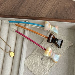 Nouvelles pinces à <span class=keywords><strong>cheveux</strong></span> haut de gamme pour femmes, avec nœud mignon et motif sucette, type <span class=keywords><strong>boucle</strong></span> grenouille pour l'arrière de la tête - Product Image 3
