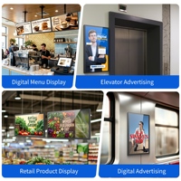 Pantalla Publicitaria Android de 21.5 Pulgadas para Montaje en Pared con Resolución de 1920*1080 para Información en Pasillos, Directorio de Edificios y Medios de Comunicación en Interiores