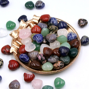 Pedras Naturais em Forma de Coração de 15mm, Cristais de Cura, Gemas em Lote para DIY Joias - Product Image 1