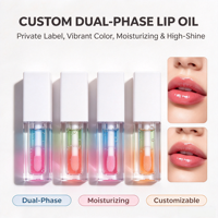 Huile à lèvres repulpante végane personnalisable avec logo, effet brillant transparent, enrichie en vitamine E, hydratante, longue tenue – Gloss liquide très demandé