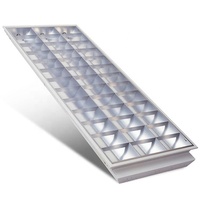 Éclairage intérieur T5/T8 3X40W Type I Type V Lamelles certifiées CE ROHS 2x4 pieds Tube LED Grille Luminaire indirect