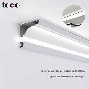 6000 Série Aluminium LED Profil Linéaire Lumière Éclairage Principal Plâtre Ligne Coin Plafond Aluminium Canal Noir Angle Carré - Product Image 1