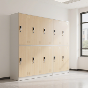 Nuevo Armario de Almacenamiento Exterior Moderno, Impermeable, Ecológico, Resistente al Fuego, de Madera, en Forma de Z, de 12 mm de Grosor, para Apartamentos y Gimnasios - Product Image 1
