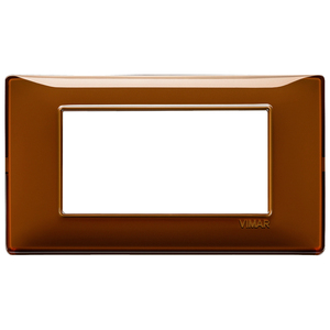 Vimar Tobacco Brown Wall Plate 19mm x <b>8mm</b> x 0.9mm For Electrical Outlets - Product Image 1