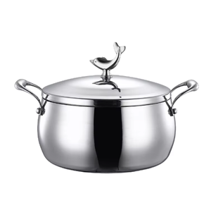 Olla de Acero Inoxidable de 5 Capas para <span class=keywords><strong>Sopa</strong></span> de Restaurante de Calidad Confiable al por Mayor, a Prueba de Óxido con Doble Asa y Material Metálico - Product Image 3