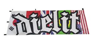 Drapeau publicitaire personnalisé Nabori pour course automobile, conception couleur intégrale, 100 % polyester, drapeaux Nobori avec impression de logo personnalisé - Product Image 4