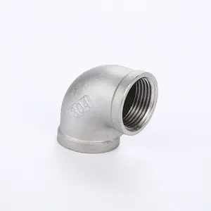 Precision Cast 90 Degree Threaded Elbow 316 Internal Threaded Threaded Right Angle Connection Elbow 304 Stainless Steel Elbow