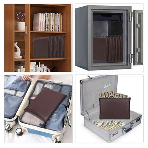 Brown Customized Small File <b>Document</b> <b>Bag</b> for Office High Quality Bank Safety Cash <b>Bags</b> - Product Image 6