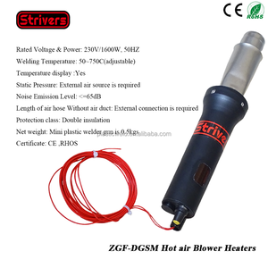 Soldadores de aire caliente de <span class=keywords><strong>tipo</strong></span> dividido de 220V y 1600W, calentadores de soplador industriales, <span class=keywords><strong>pistola</strong></span> de calor de plástico Mini-Eléctrica con pantalla digital de temperatura - Product Image 2
