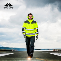 Veste de travail ignifuge certifiée ARC pour la protection contre les risques électriques, en matériau résistant aux flammes pour les techniciens utilitaires et les électriciens