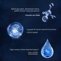Набор для ухода за кожей O'ROLA Blue Radiance против морщин с пептидами и коллагеном, укрепляющий и увлажняющий, 3-этапный уход за лицом, OEM-производство на заказ