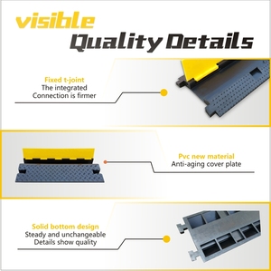 อุปกรณ์ป้องกันสายยางสำหรับกิจกรรมกลางแจ้งอุปกรณ์ป้องกันสายยาง1ช่องสำหรับขับรถและกลางแจ้ง/สายไฟ/ท่อ/ปลอกหุ้ม - Product Image 5