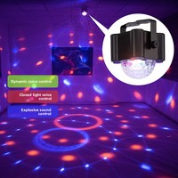 Nouvelles lumières de scène LED violettes transfrontalières, stroboscope d'ambiance KTV pour la maison, télécommande, boule magique sonore, flash