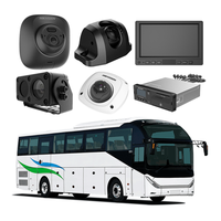 Kit de surveillance mobile pour bus, caméra 1080P, ensemble MDVR, surveillance vidéo pour bus et fourgons, MDVR 4G GPS