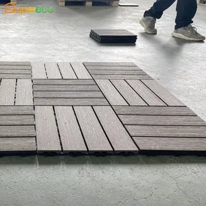 China Supplier Australia Timber WPC Wood Plastic Outdoor DIY Decking Tile