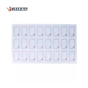 Complete in specifications RFID pvc rfid card inlay sheet with HF chip 13.56MHz prelam inlay sheet