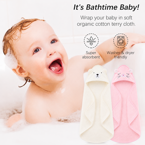 Asciugamani con Cappuccio a Forma di Animale per Neonati, <span class=keywords><strong>Set</strong></span> di Asciugamani in Pile Corallo con Cappuccio per Bambini da 0-1 Anno - Product Image 3
