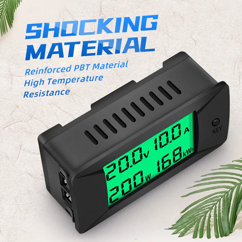 PZEM-025 300V 200A DC Voltage Amp Meter Digital Current Volt Panel Meter Energy Meters Kwh Wattmeter Bidirection Power Monitor