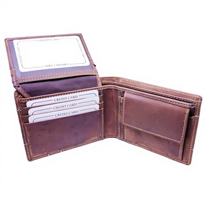 Men's Star BS International Fashionable Premium Quality Genuine Leather <b>Waterproof</b> Open <b>Wallet</b> Letter Embroidery Design Short - Product Image 2